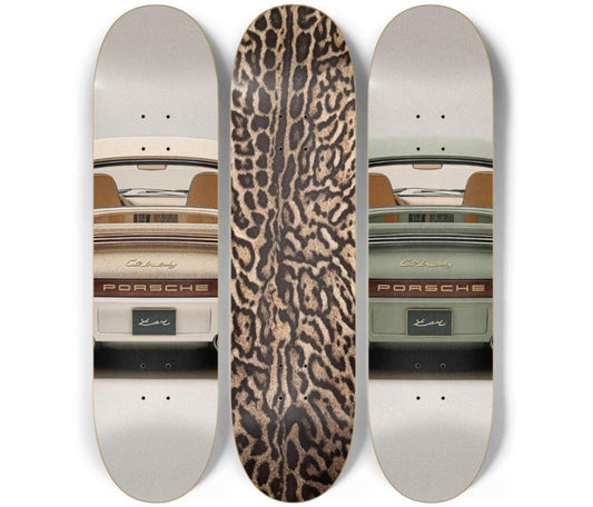 Skateboard Wall Art Set, 3-Piece Skateboard Deck Art, Coastal Room Decor, Modern Wall Art, Teen Bedroom Decor, Dorm Room, Apartment Decor