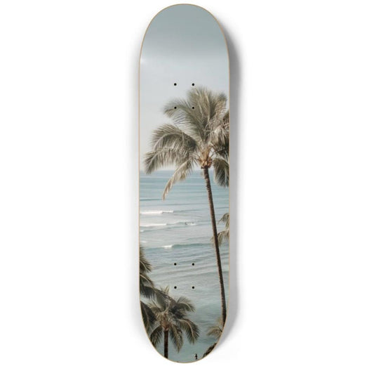 Palm Tree Skateboard Deck Wall Art